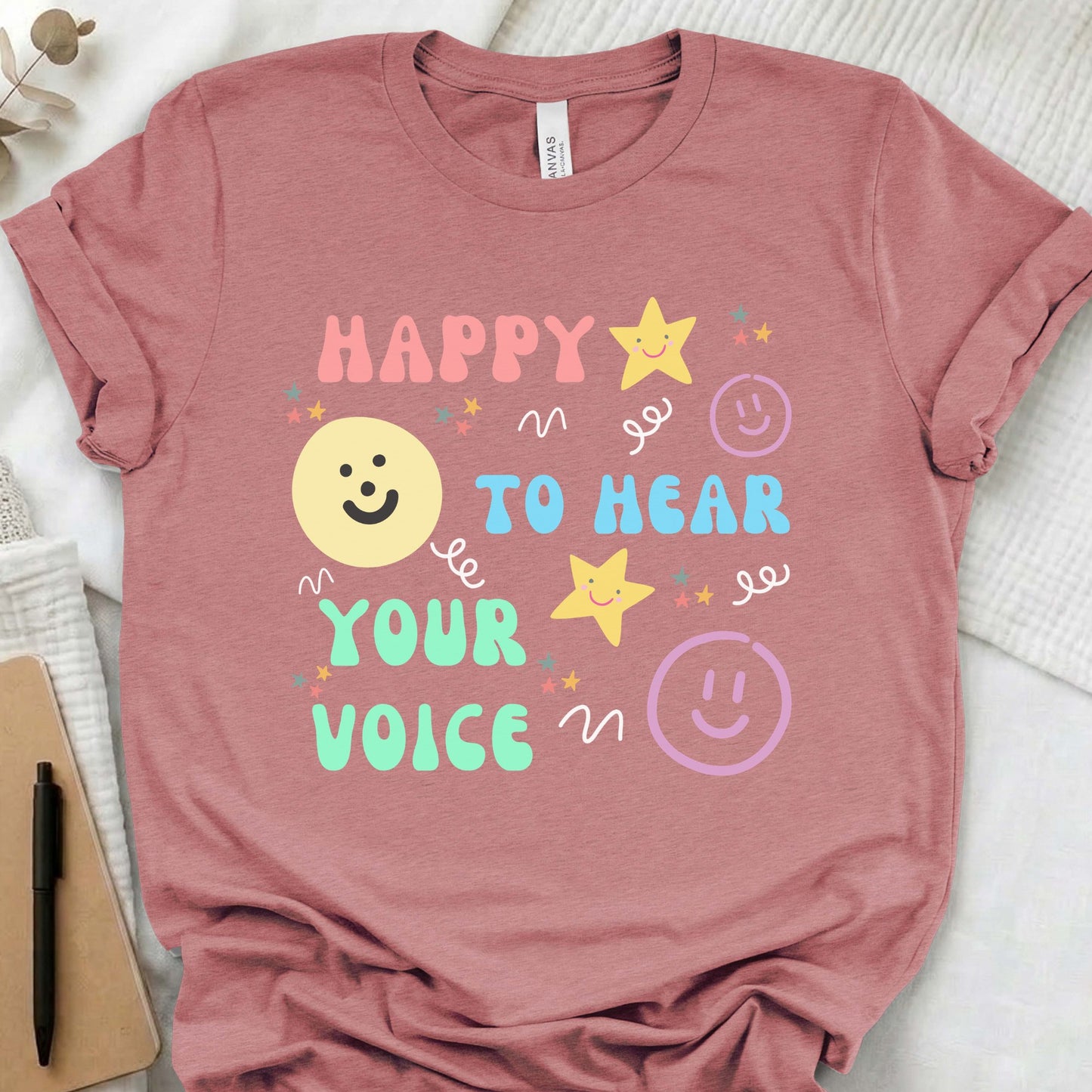 SLP happy t-shirt