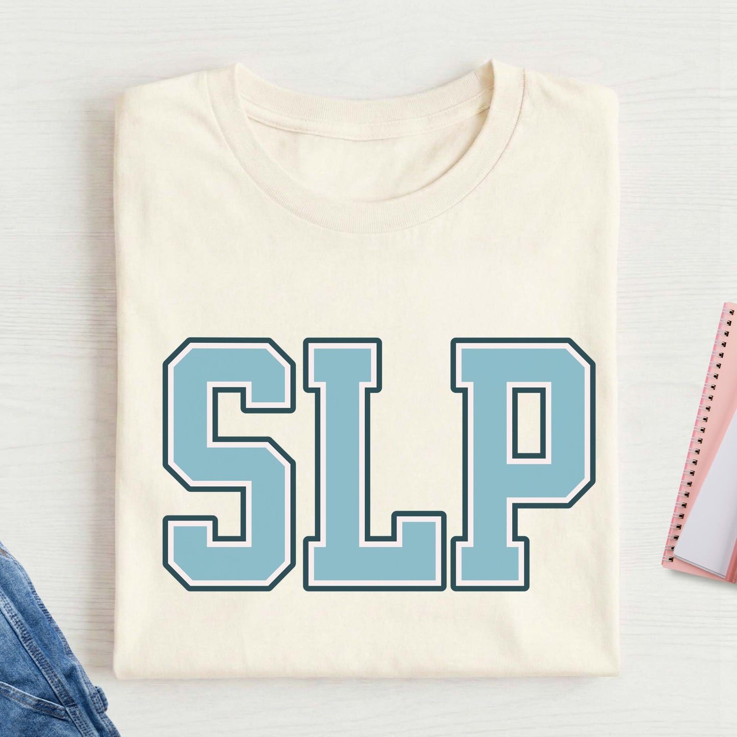 SLP text t-shirt