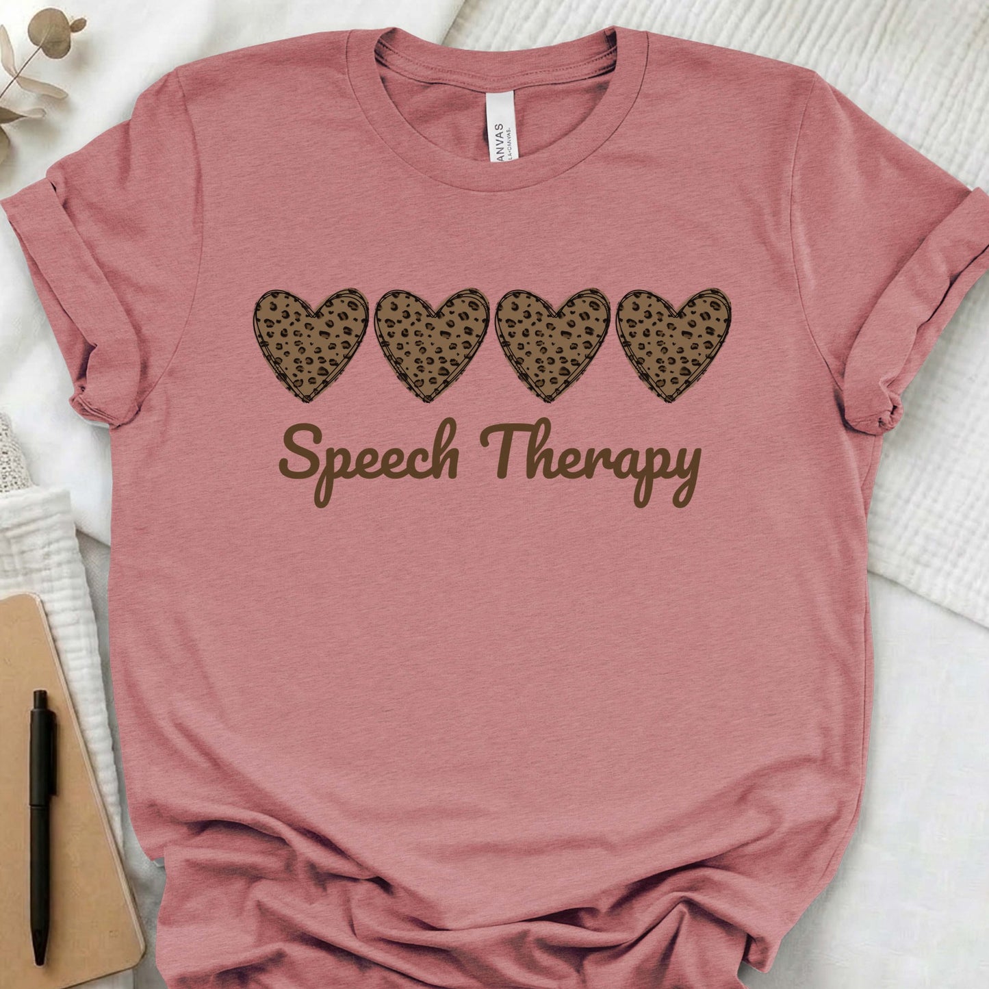 SLP leopard heart t-shirt