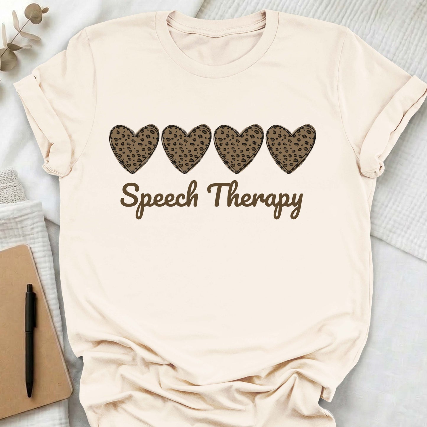 SLP leopard heart t-shirt