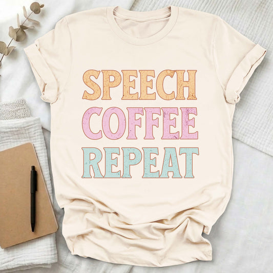 Speech coffee t-shirt