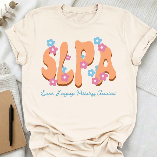 Retro flower SLPA t-shirt