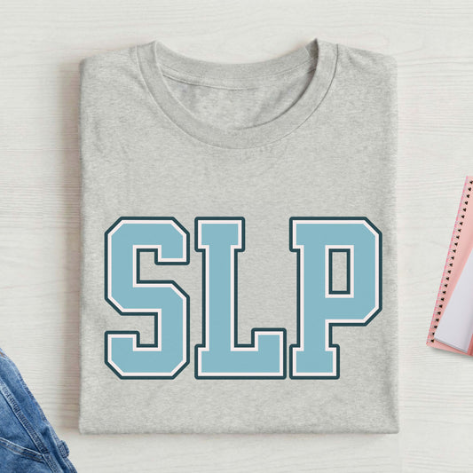 SLP text t-shirt