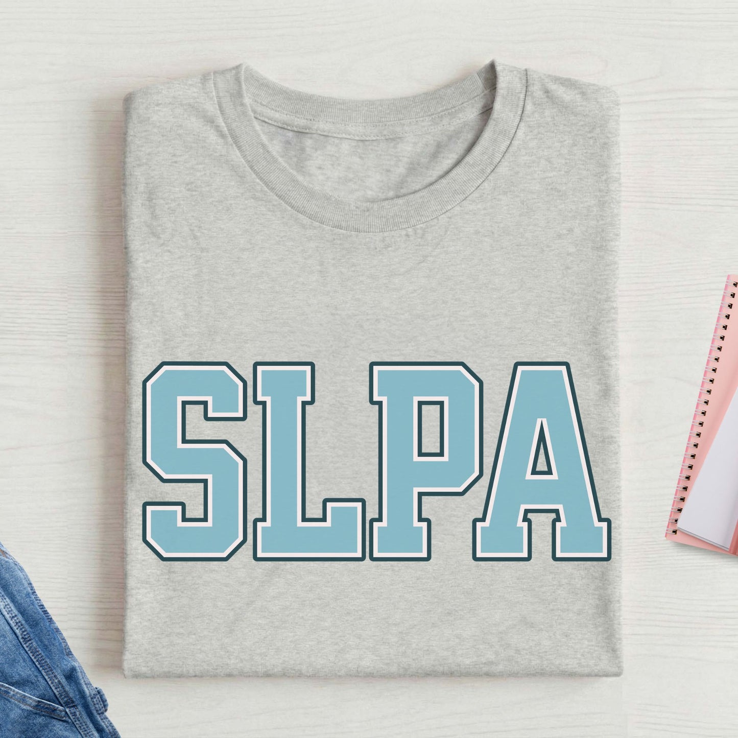 SLPA text t-shirt