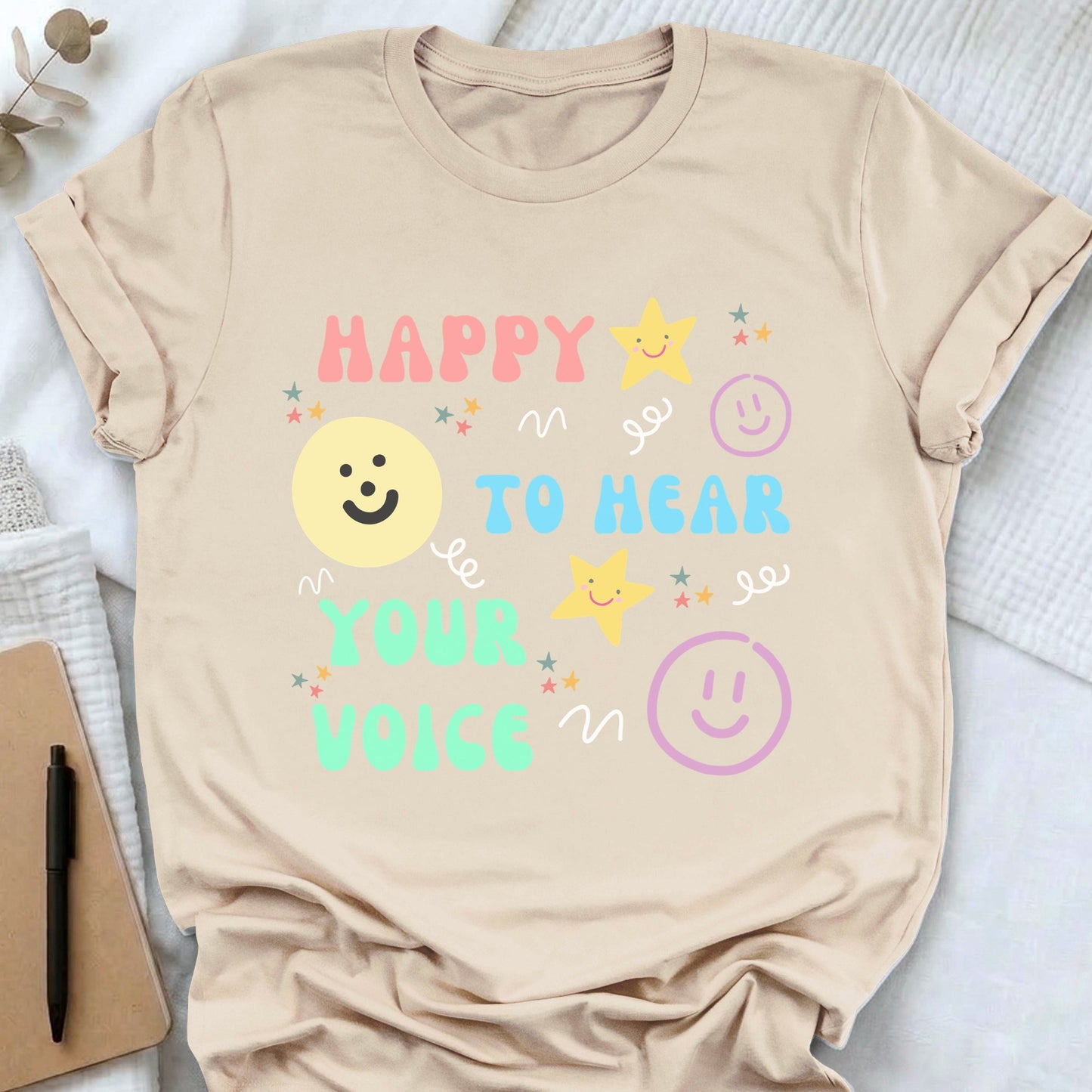 SLP happy t-shirt