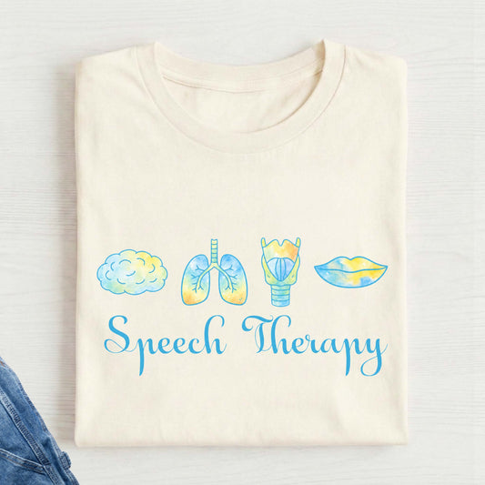 SLP watercolor Summer t-shirt