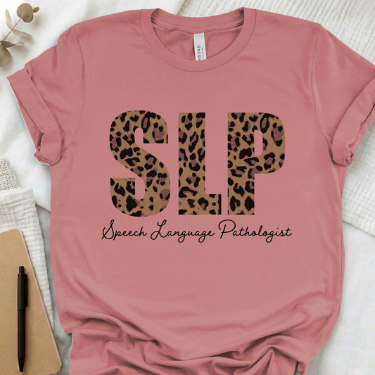Leopard Speech Therapy Shirt