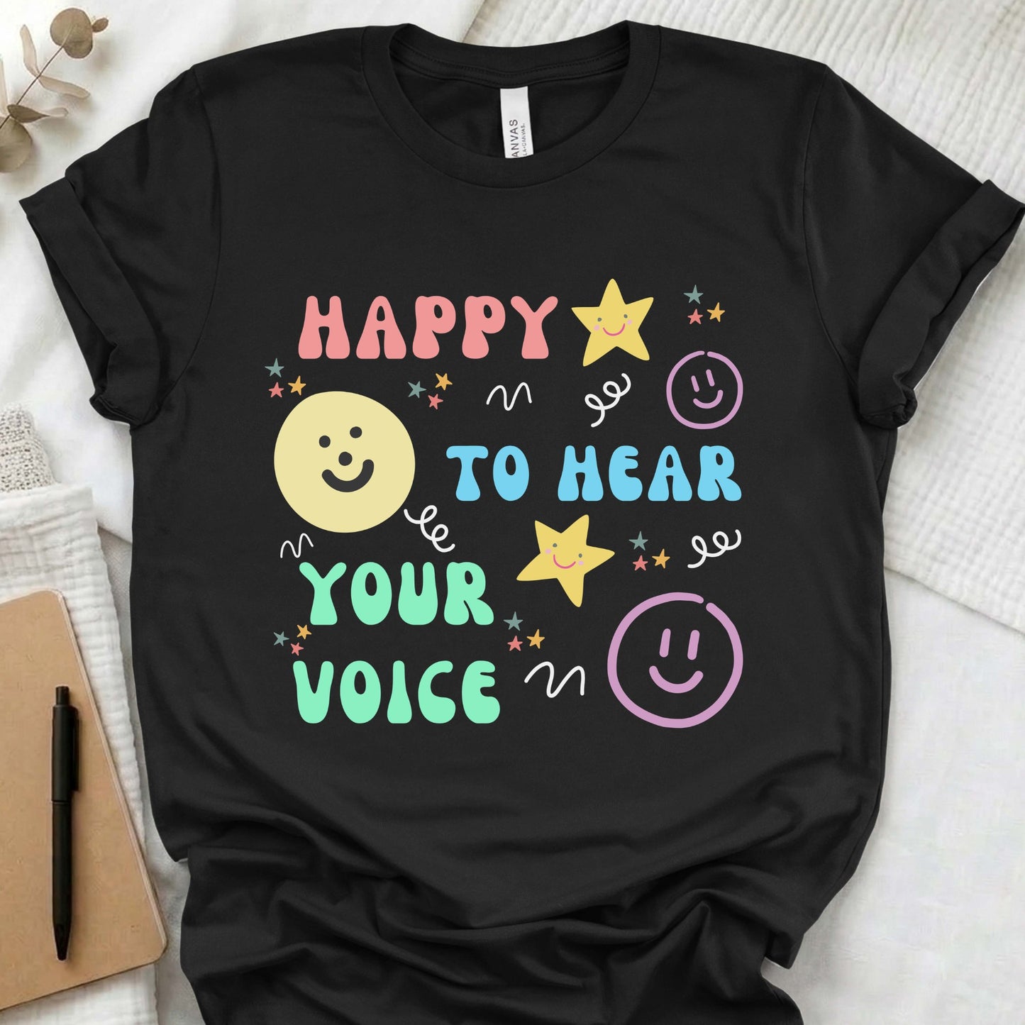 SLP happy t-shirt