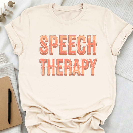 Speech Therapy western style t-shirt