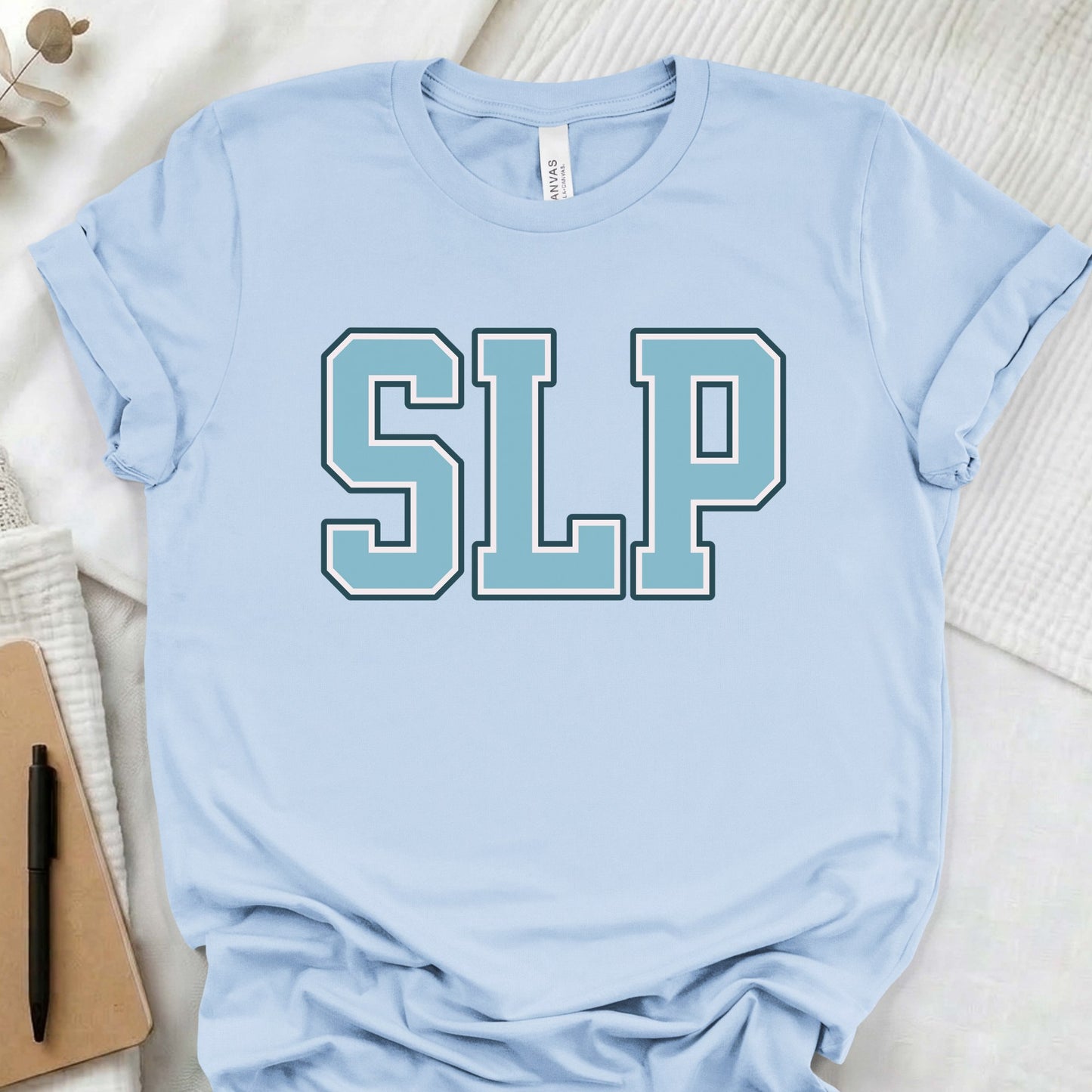 SLP text t-shirt