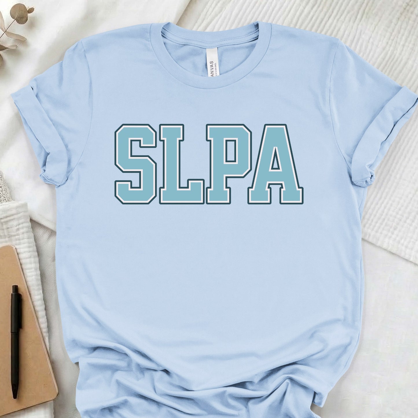 SLPA text t-shirt