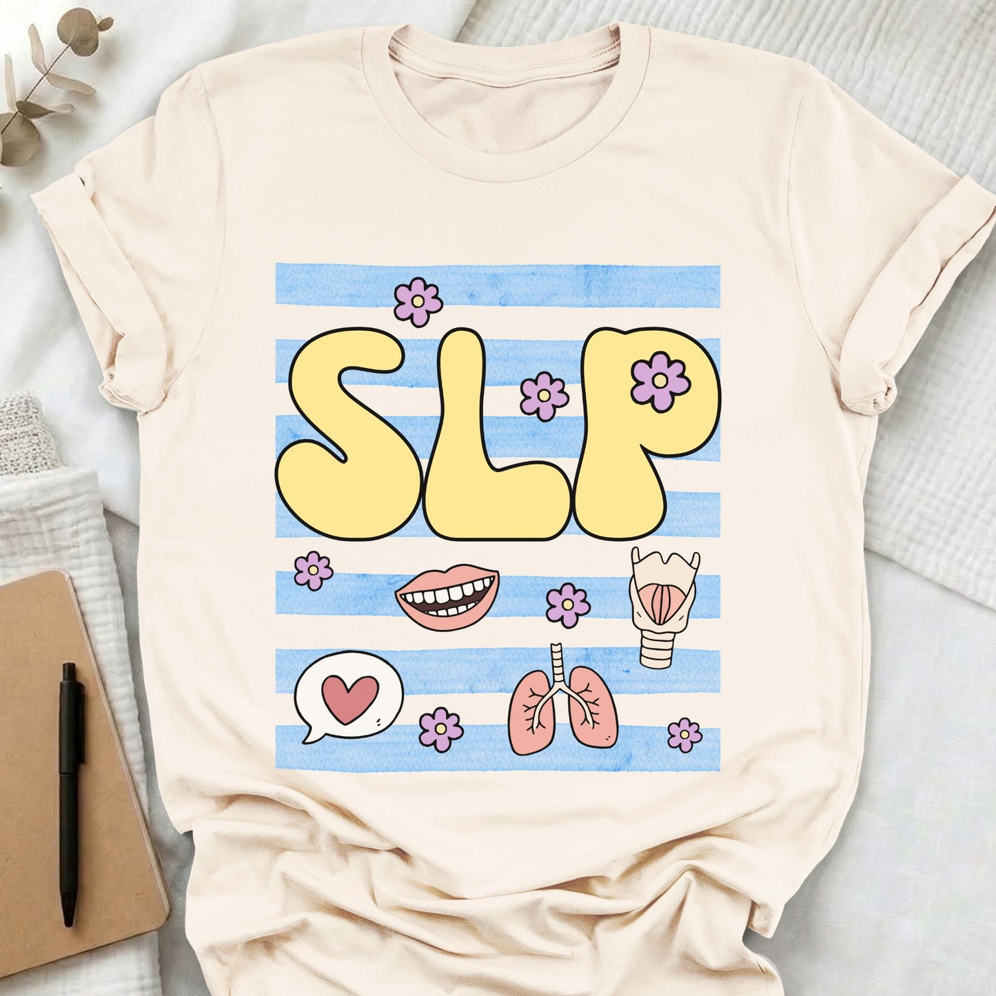 SLP blue stripe t-shirt