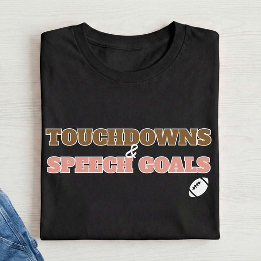 Speech Therapy fooyball t-shirt