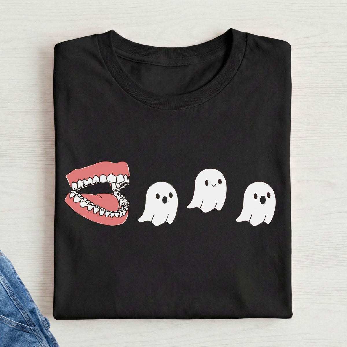 Halloween teeth ghost SLP t-shirt