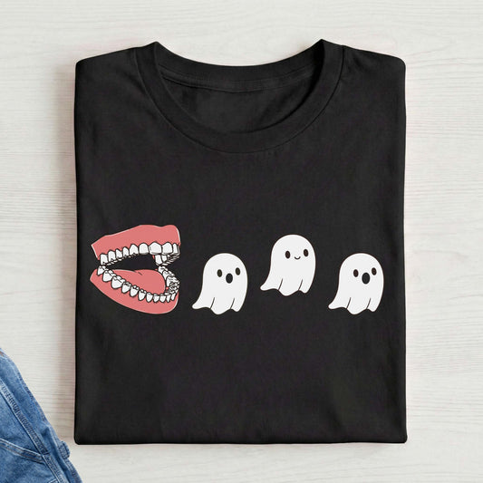 Halloween teeth ghost SLP t-shirt