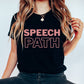 Speech path t-shirt