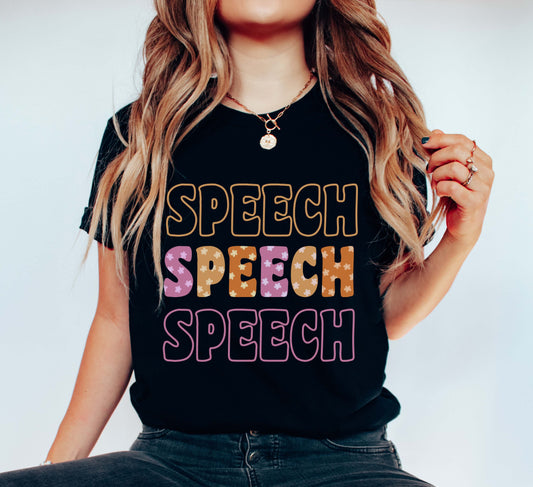 Retro daisy Speech Therapy Shirt