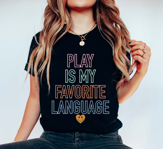 Retro Play is my favorite language shirt