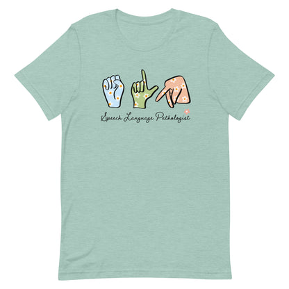 SLP hands shirt